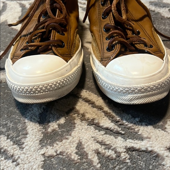 Converse Brown High-Top Sneakers Classic Style leather Cabrera women’s 10 men’s8 - Picture 3 of 8
